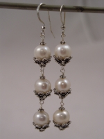 Triple Delight Pearl Earrings